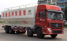 東風天龍前四后八40方散裝飼料運輸車圖片