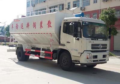 東風天錦22方散裝飼料運輸車圖片