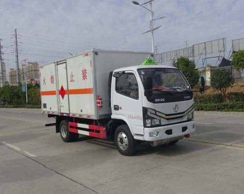 東風F6藍牌易燃氣體廂式運輸車圖片