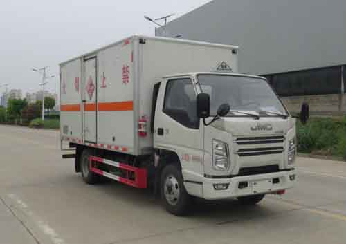 江鈴順達藍牌易燃氣體廂式運輸車圖片