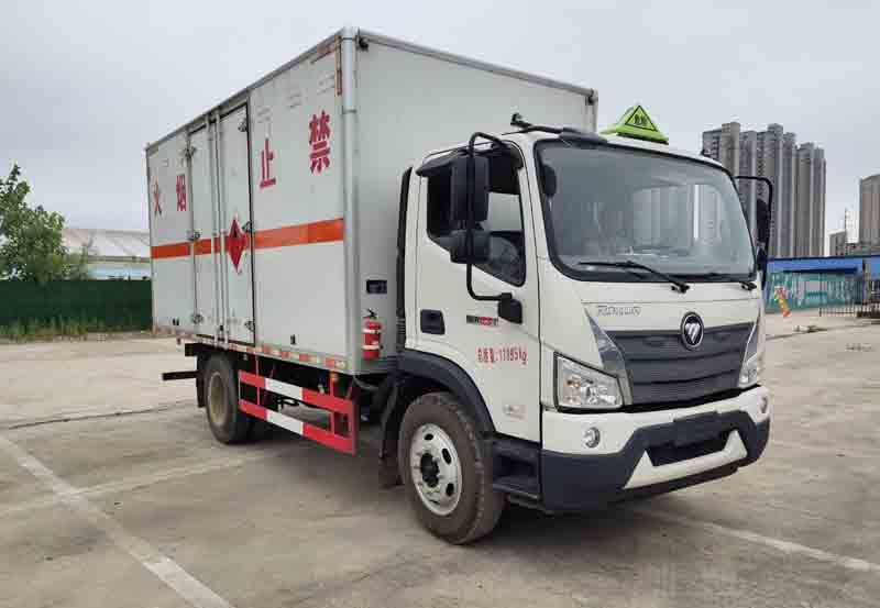 福田瑞沃易燃氣體廂式運輸車圖片